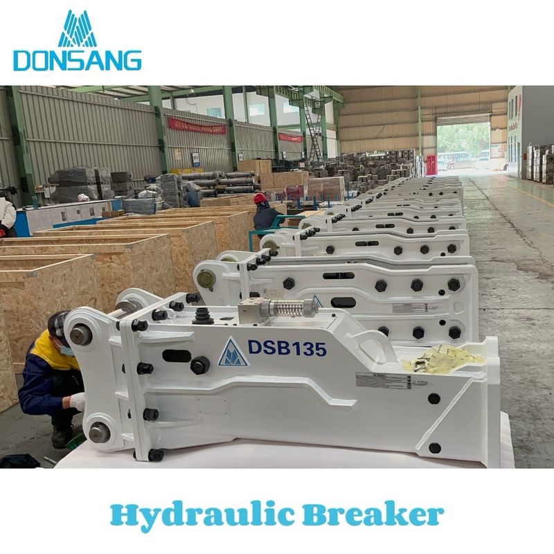 Hydraulic Rock Breaker Hydraulic Demolition Hammer Chisel 140 mm Breaking Barriers with Confidence DONSANG Hydraulic Rock Breaker Robust Hydraulic Attachments for Tough Job Sites